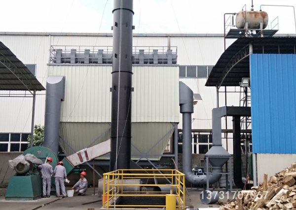 山東荷澤5T生物質鍋爐除塵器安裝完畢 山東荷澤5T生物質鍋爐除塵器安裝完畢